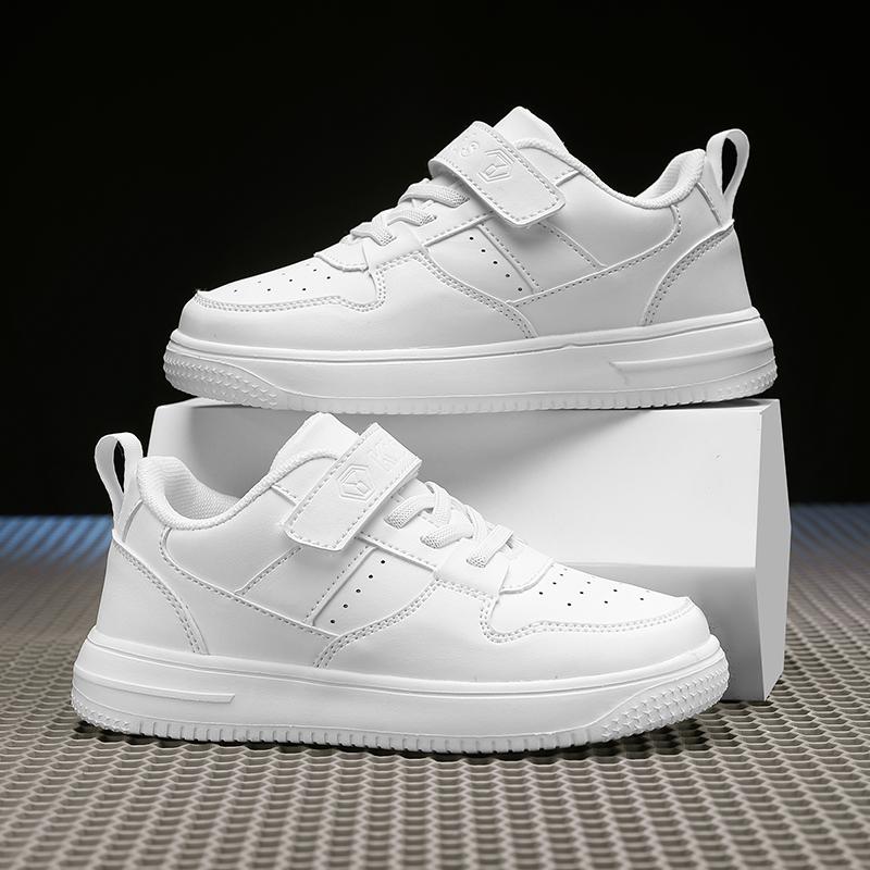 

Детская мода, повседневная дышащая обувь для скейтбординга с низким верхом, детская спортивная обувь для бега для студентов, удобные кроссовки для мальчиков и девочек 26 белый