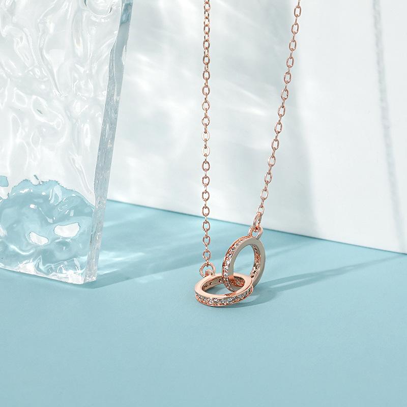 

Ожерелье из двойного кольца золотого цвета с нишевым дизайном INS, переплетенные бусины в виде цыганской звезды