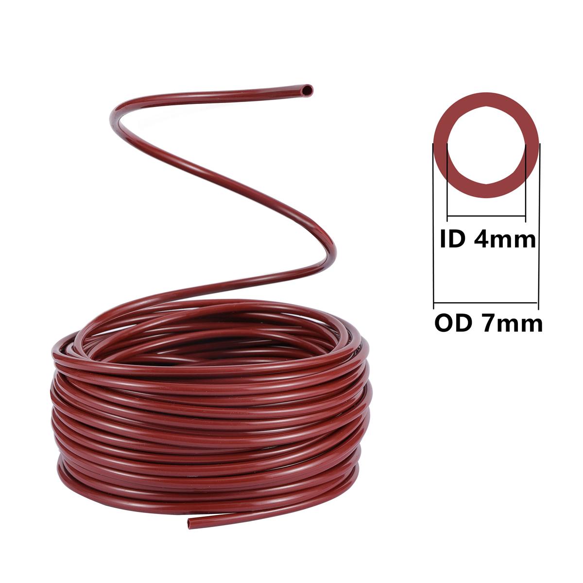 4/7mm PVC Water Hose 1/4   Pipe Garden Irrigation Micro Drip Mist System Tube Greenhouse Orchard Pipe Fittings Black/Brown 2m 5m 2m коричневый