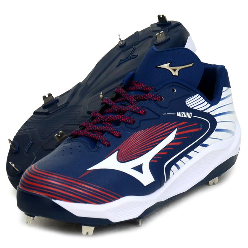 

Global Elite Cushion Revo Elite Wide Baseball Metal Spike 25SS 14 [Mizuno] (Baseball/Softball) (11GM254014) (Navy) 25.0cm