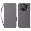 For Oukitel C60/C60 Pro Case with Wrist Strap Litchi Texture PU Leather Wallet Phone Cover