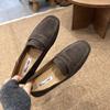 Soft Female Casual Footwear Flats with Shoes for Women Loafers Fashion Shallow Square Toe Ladies Flats Slip on Shoes