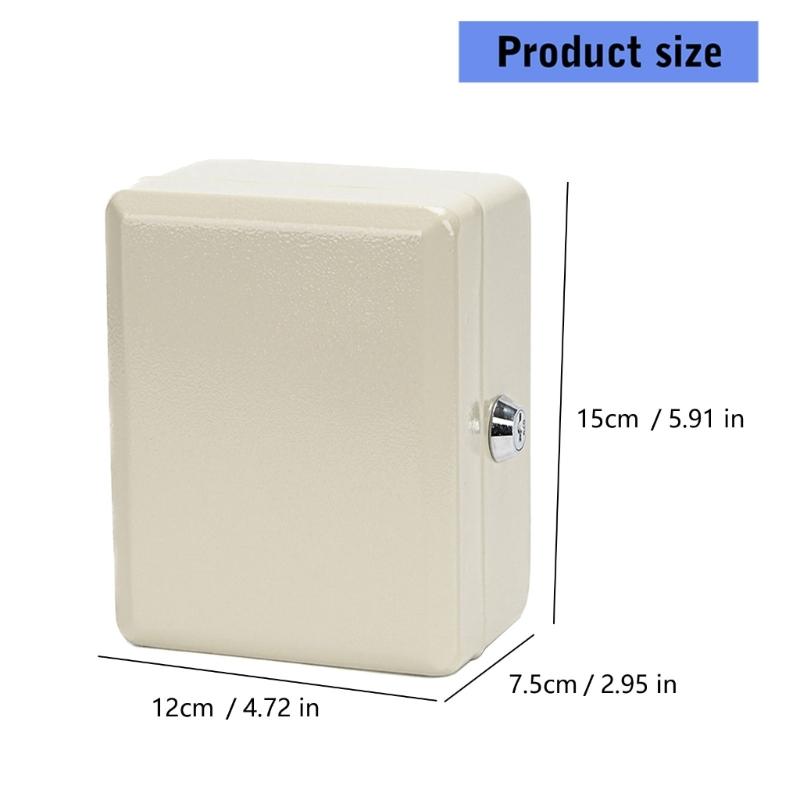Modern Key Locking Box for Indoor Outdoor Use Combination Code Protections and Large Capacity Storage