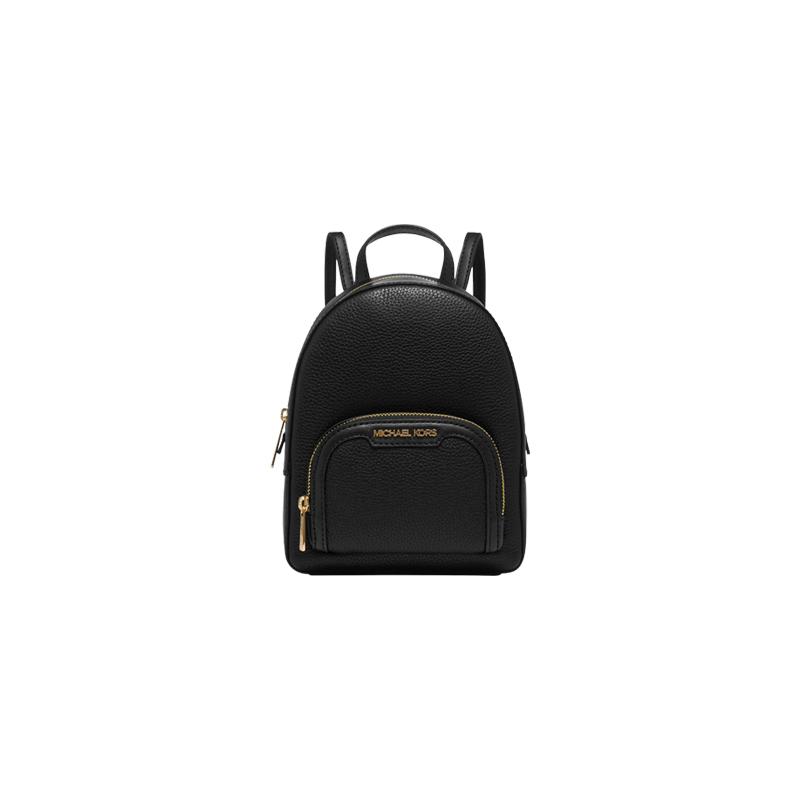 MICHAEL KORS Jaycee brand logo leather backpack regular women s style black чёрный