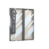 Samsung Z Fold7 Magnetic Hinge Case with Electroplating Stand - Transparent Protective Shell