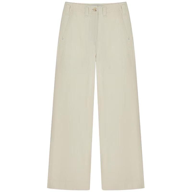 Teenie Weenie Women s Off-White High-Waist Straight-Leg Jeans 165/M