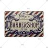 Classic Barber Shop Vintage Tin Signs Decorative Metal Plaque Metal Retro Wall Plates Salon Haircut and Shave Poster Wall Decor