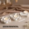 Pack of 3 Decorative Silicone Candle Mould Containing Beautiful Flower Butterfly and Heart Pattern for Home Decoration
