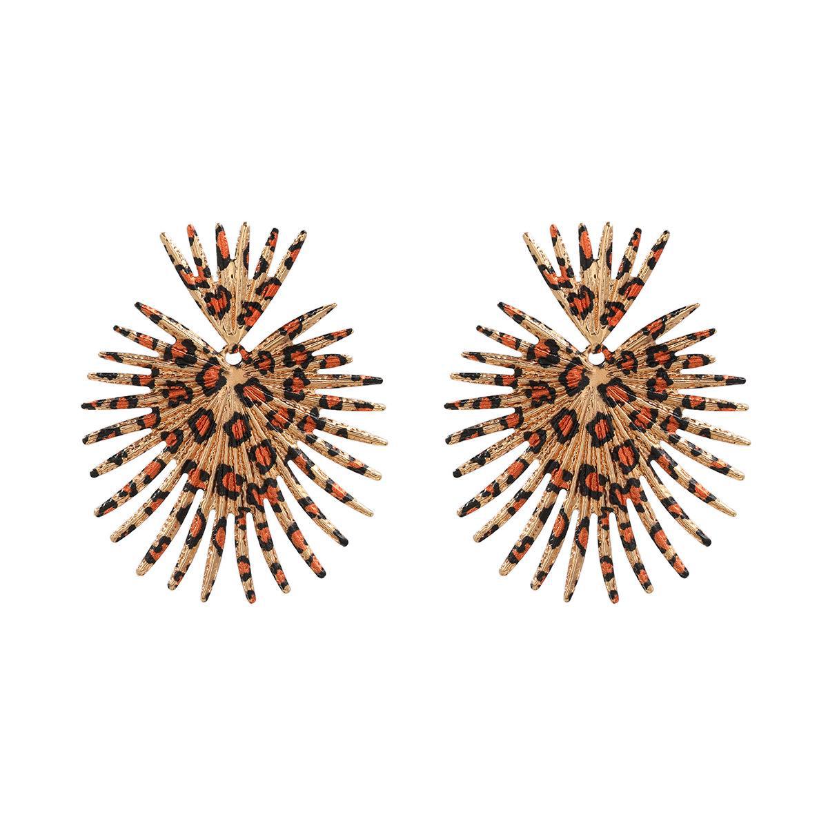 

Новые серьги из сплава Bohemian Leopard: Этнический стиль для женщин леопардовый