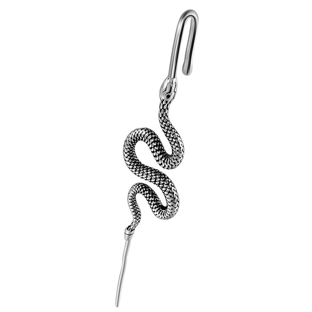 Durable Slant Line Cut Piercing Studs Stainless Steel Piercing Earrings with Delicate Patterns for Daily Wear Parties