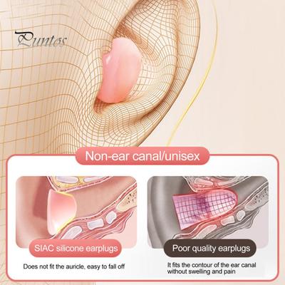 6Pcs Silicone Earplugs Noise Reduction Washable Waterproof Soft Reusable Hearing Protection Concerts Work Study Sleeping Silent Earplugs