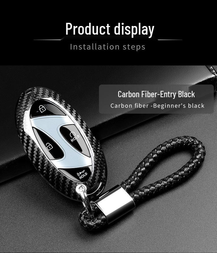 T-Carbon Kryt klíče z uhlíkových vláken pro Hyundai Elantra, Sonata, Tucson