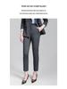 Women's Gray Double-Breasted Suit Set - 2025 Spring/Autumn British Style Formal Workwear
