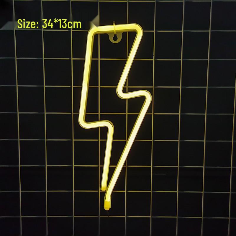 LED Neon Butterfly & Planet Wall Light - Decorative E-sports, Bar, and Photo Prop Night Light