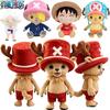 New Anime One Piece Chopper Plush Doll Monkey Luffy Ace Cute Ship Doctor Deer with Hat Anime Movie Peripherals Toy Birthday Gift