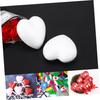 NUOLUX 10 Pieces Foam Balls for Weddings, Mini Egg Foam Balls, Rose Heart Foam Balls, Foam Eggs, White Heart Foam Balls, for Weddings