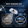 2pcs HD Led Welcome Light Car Door Projector Lamps Car Accessories For Subaru Forester SG5 SH SJ Impreza XV Legacy Outback WRX STI GC8 Tribeca