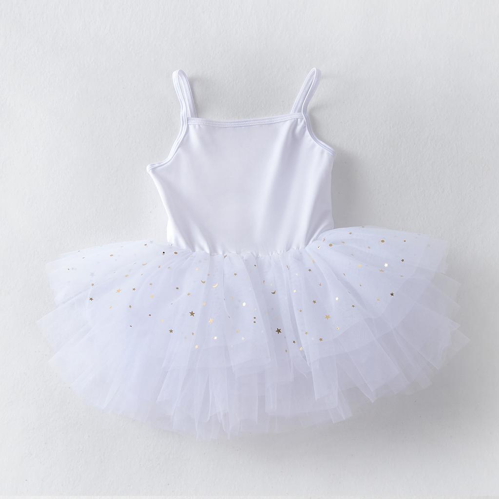 Girls Dress Sleeveless Leotard for Toddlers