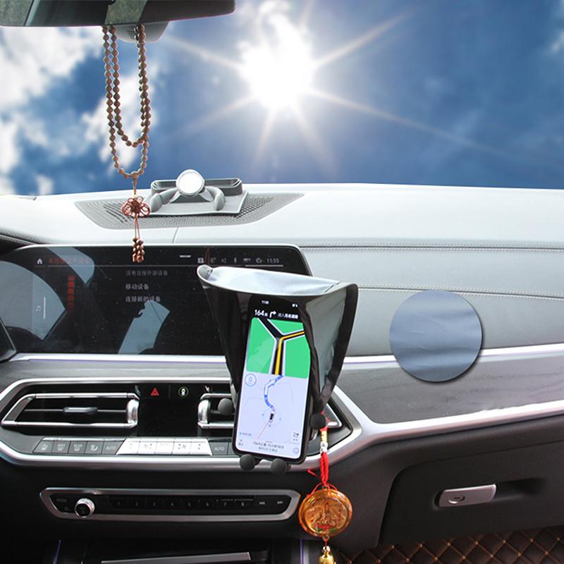 Parasole per Cellulare Auto Parasole Ombrello per Telefono Parasole per Moto Bici Auto Anti-Scottatura Accessori Auto 1 pz