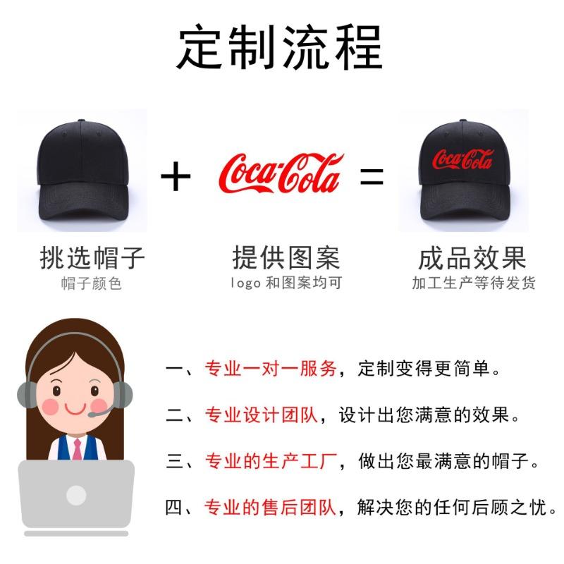 Soft top baseball hat Versatile sunscreen women's and men's caps Small batch printing embroidery