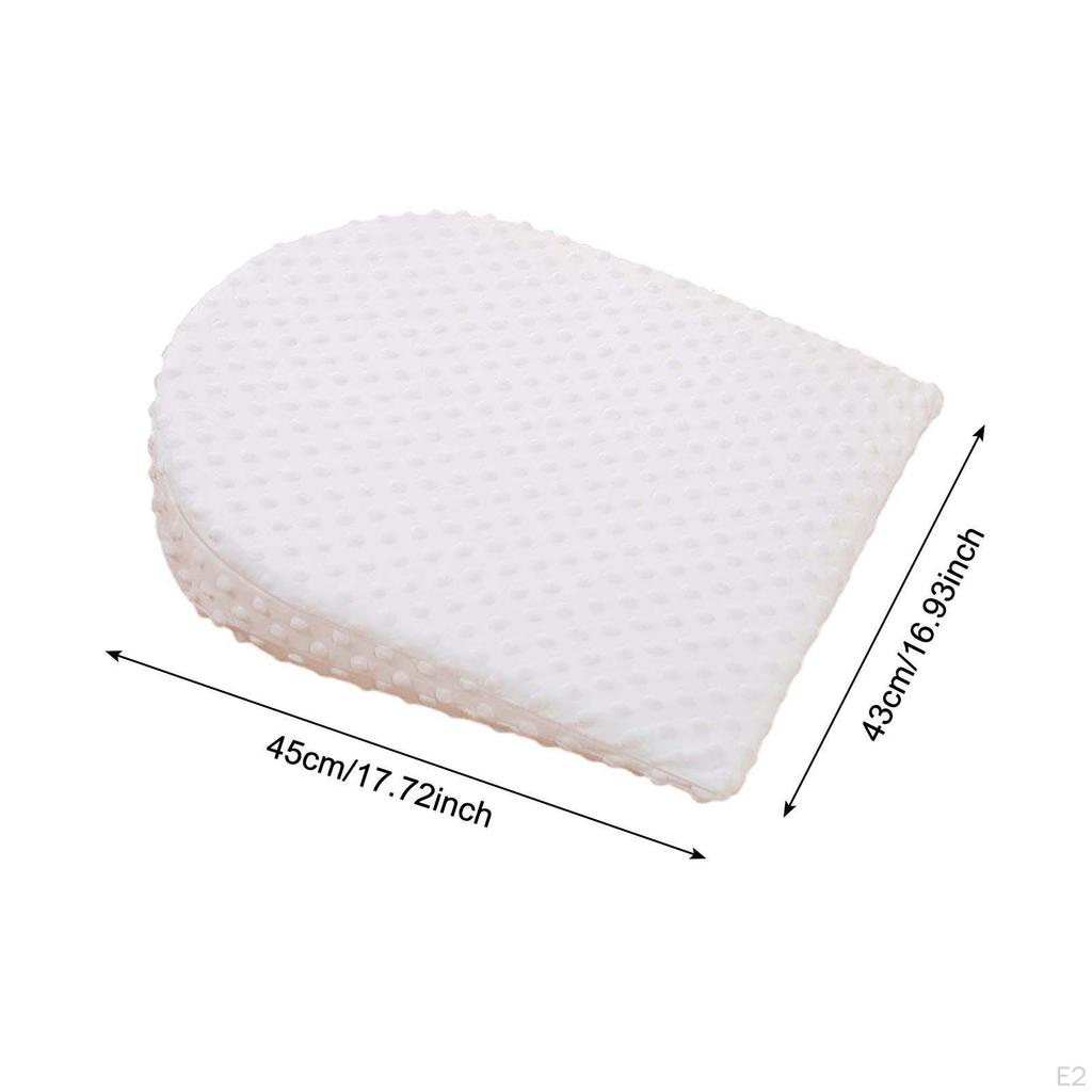 Baby Wedge Pillow Removable Cover Soft Triangle Breastfeeding Pillows White