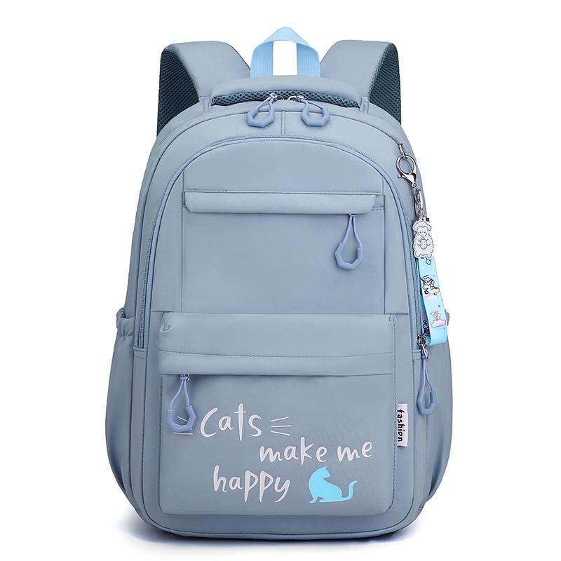 Lightweight Student Schoolbag Letter Print Water-Repellent Backpack Women's Large Capacity Backpack