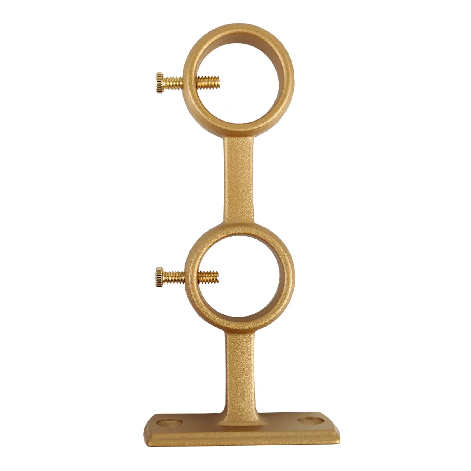 

Wall Mounted Curtain Rod Brackets Heavy Duty Rust Resistant Rod Brackets for Living Room Bedroom Curtain Rod 1PCS