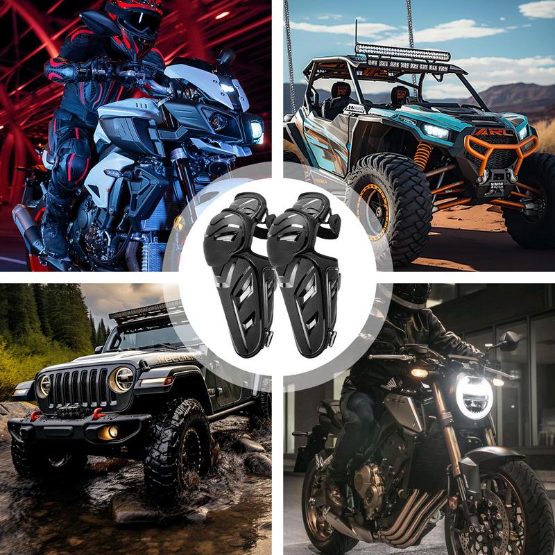 Motorcycle Knee And Elbow Pads Knee Protection Guard Long Leg Sleeve Knee Shin Pads Protector Ergonomic Adjustable Sturdy Motorc