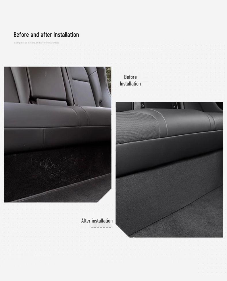 Tesla Model Y Protecție de sub scaunul din spate TPE Anti-Kick
