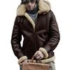 Cappotto Termico da Uomo Tutto-in-uno in Pelliccia, Lana d'Agnello, Ecopelle, Pile