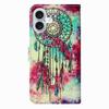 For iPhone 17 Stand Case Marble Painted Folio Flip Leather Wallet Phone Cover