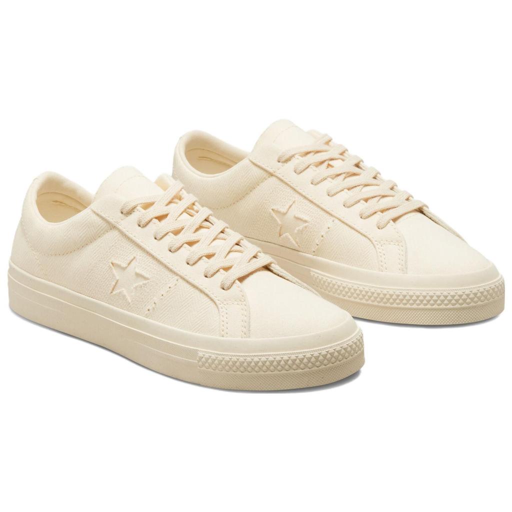 Converse One Star Pro Low Soft Dune Unisex Sneakers Cream Egret A03663C