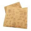 50pcs Disposable Greaseproof Paper Sandwich Bags Water-proof Snack Wrapping Paper  Bread