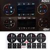 Practical Replacement Decal Button Sticker Climate Control AC Dash Repair Kit For GM Tahoe Suburban Avalanche Silverado Yukon