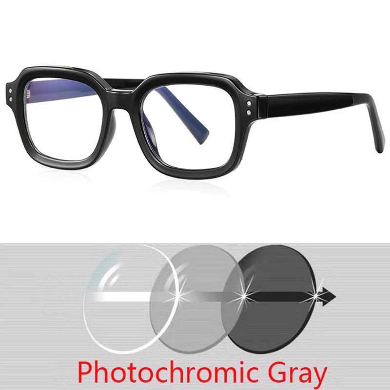 Square  Retro British Style Optical Frame European Fashion Eyeglass Frame 0 -1.0 -1.5 -2.0 -2.5 To -6.0