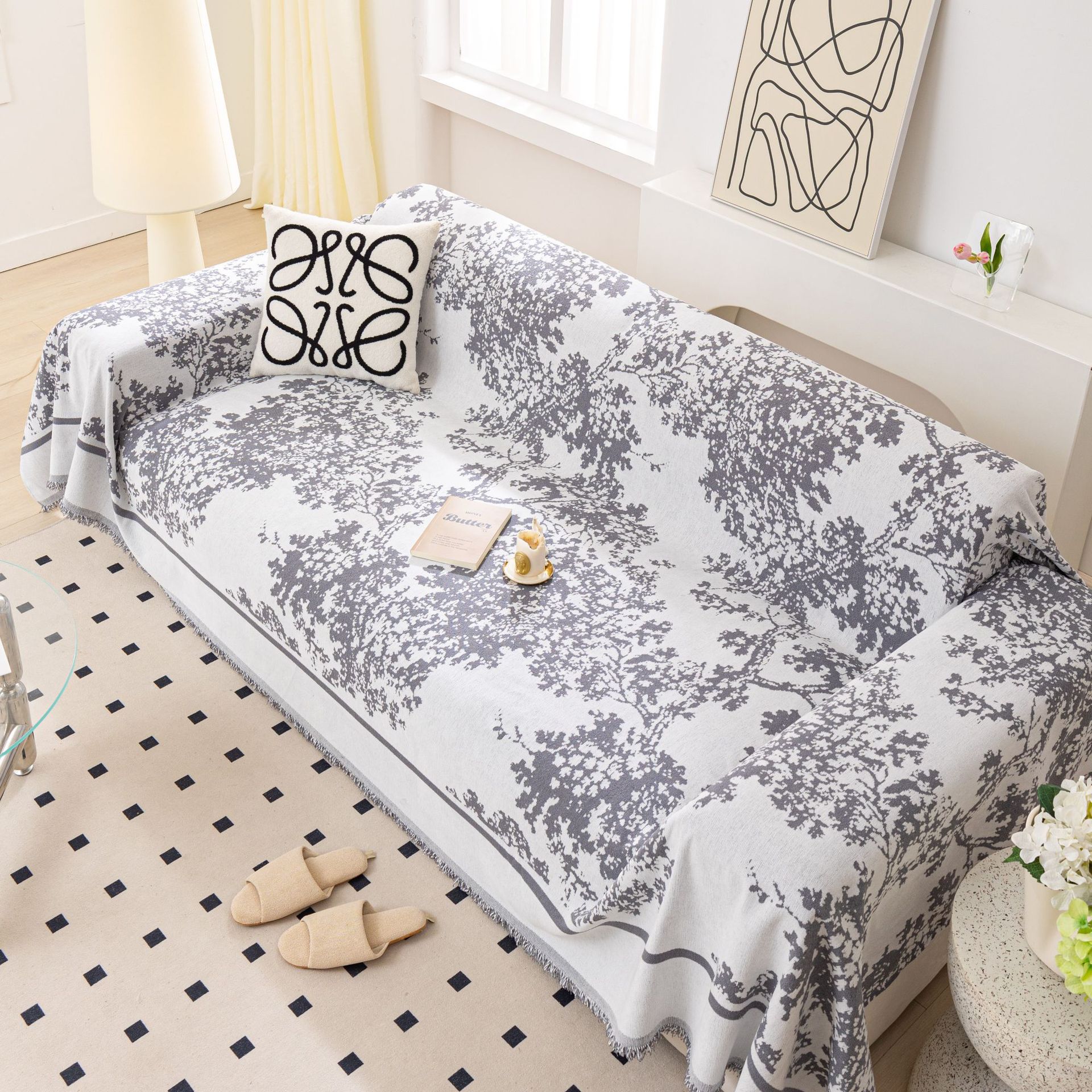 

Ткань для чехла на диван Four Seasons, универсальное полотенце для дивана, подушка с защитой от кошачьих царапин, полное покрытие, универсальное универсальное одеяло для дивана, стиль Ins 180*420cm