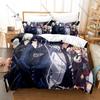 Magic Demon School Art Printed Bedding Kit 3PCS Duvet Cover & 2 Pillow Covers Breathable Soft Linens Otaku Bedroom Ornament
