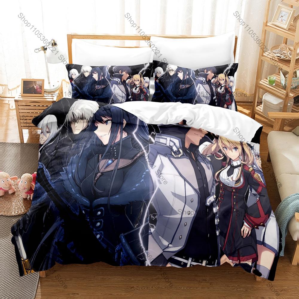 Magic Demon School Art Printed Bedding Kit 3PCS Duvet Cover & 2 Pillow Covers Breathable Soft Linens Otaku Bedroom Ornament