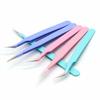 Stainless Steel Picking Tool Tape Sticker Tool Nail Tweezers Macaron Color Nipper Tweezers