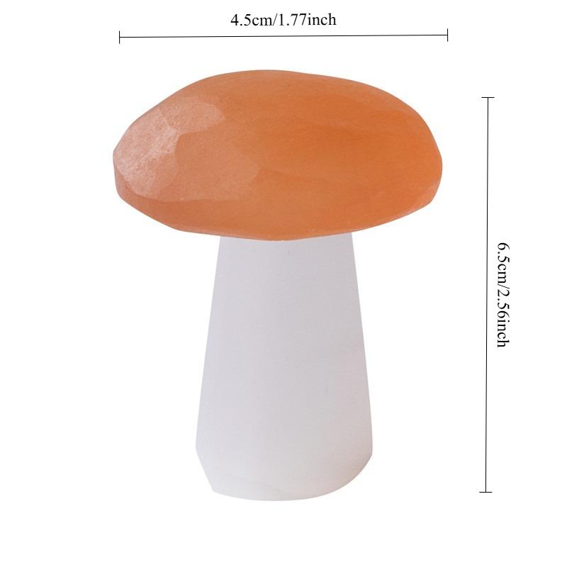 

Natural Gypsum Mushroom Decor Handcrafted Miniature Sculpture for Home Office Desk Ornament