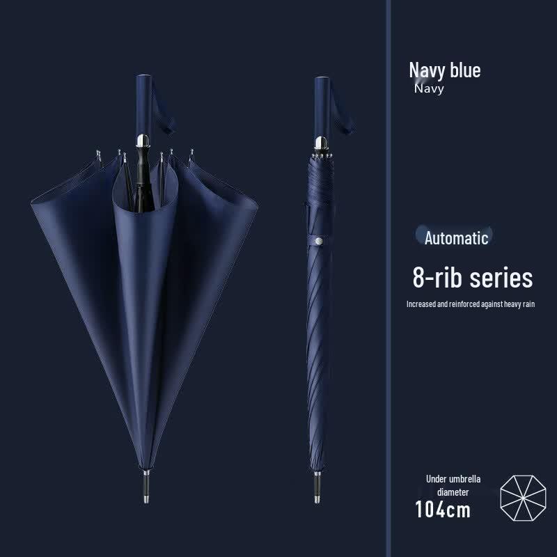 Hanton 8-Rib Windproof Automatic Long Handle Umbrella
