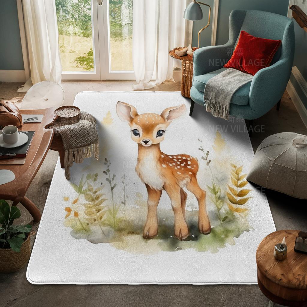 House Entrance Carpet Home Door Mat Living Room Bath Foot Bathroom Non-slip Water Absorption Rugs Bath Merry Christmas Winter