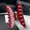 Ankela Red Retro Shark Clip for Women, 2026 Style Medium Claw Hair Accessory