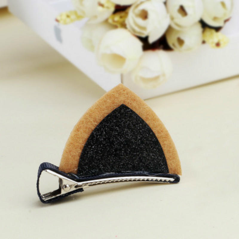 Children'S Stereo Cat Ear Sequins Hairpin Card