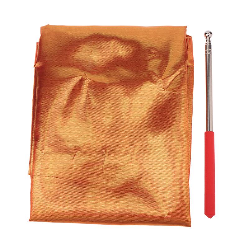 Dance Props Flag With Telescopic Sticks 140*140Cm Multiple Colors Belly Dance Semicircle Flags Performance Props Accessories