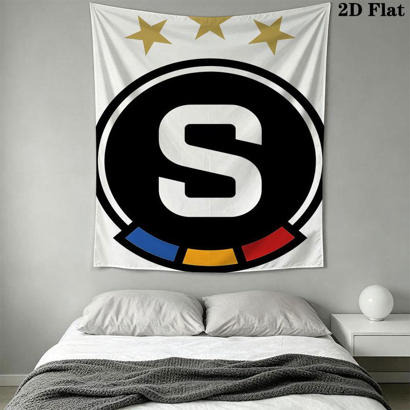 AC Sparta Praha Wall Hanging Printed Fabric Blanket Decorative Tapestries for Bedroom Living Room Home Decor
