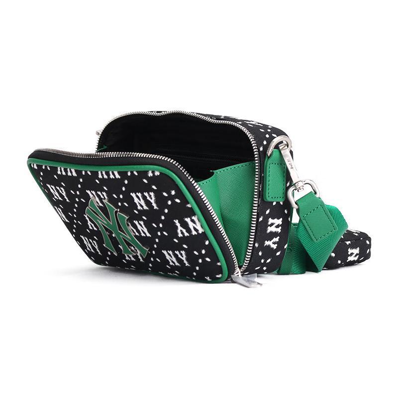 New MLB Polyester With Artificial Leather Combo Bag Camera Bag Shoulder Bag Crossbody Bag Regular Women's Black 3ACRS013N-50BKS