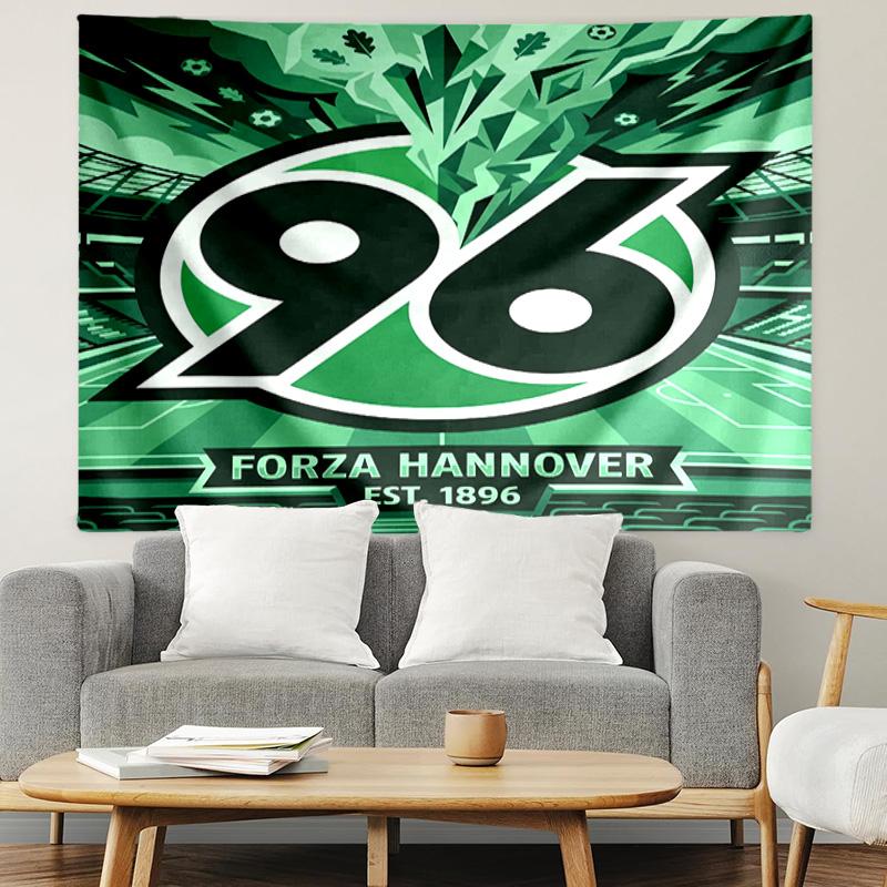 Hannover 96 Football Print Tapestry, Lightweight Wall Hanging, for Bedroom, Dorm, Living Room, Home Art Decor, Birthday Christmas Gift for Friends