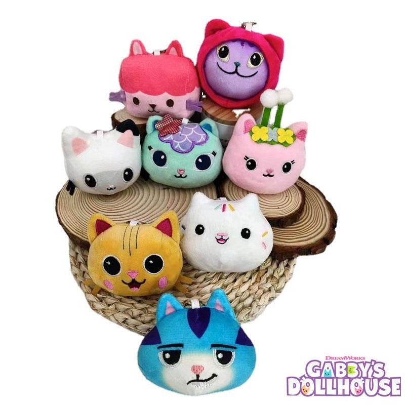 Dollhouse Gabbys 10cm Plush Pendant Key Chain Pp Cotton Decoration Backpack