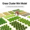 Statisk Grästuv 1:12 Skala Mini Buskiga Låglandsbuskar Modellkit Miniatyr Konstgräs för DIY Järnvägslandskap Spelterräng Diorama Tillbehör